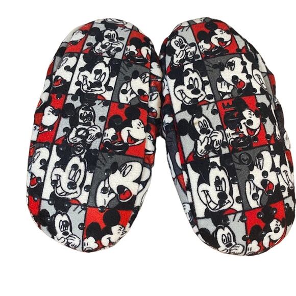 Disney Mickey Mouse Slip On Warm Slippers Women SZ 5/6 - Picture 3 of 9